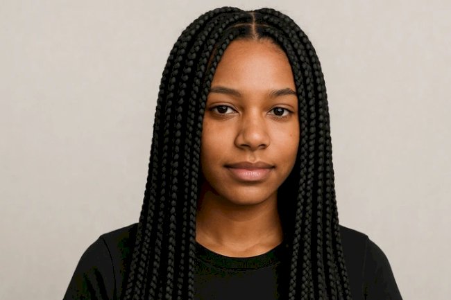 Crowned in Confidence: Box Braids That Own the Moment