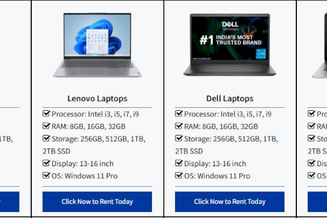 Top 5 Benefits of Using Rental Laptop Services for Businesses