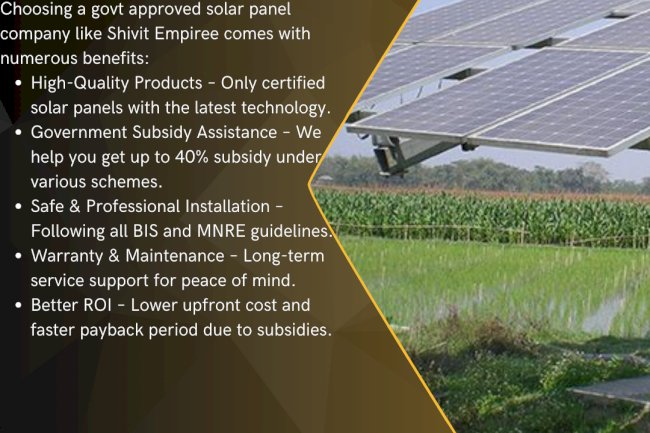 Government Approved Solar Panel Installation – Save Big with Shivit Empiree