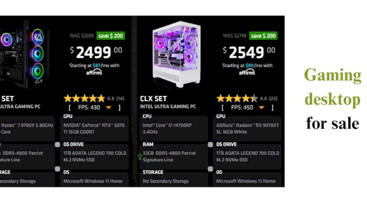 Looking for a Gaming Desktop for Sale? Read This First