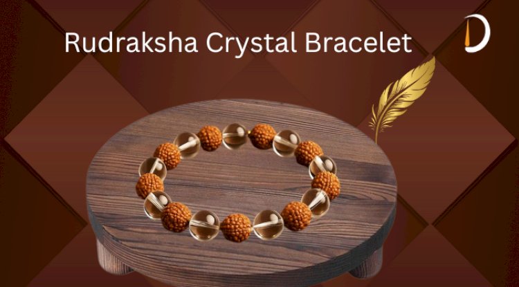 Rudraksha Crystal Bracelet For Energy, Peace, and Healing