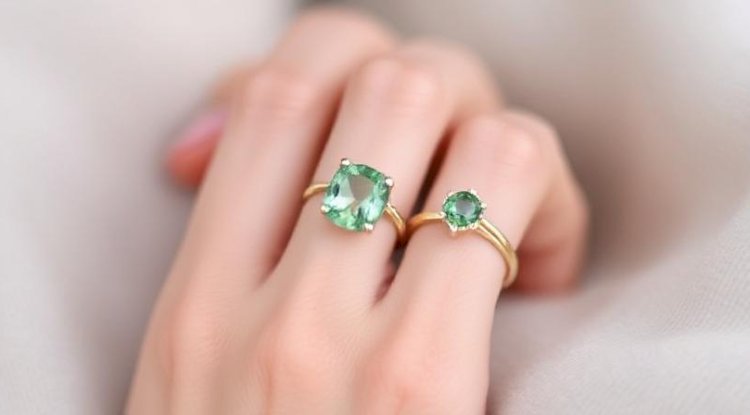 The Heart’s Compass: Aligning With Earth And Soul Via Green Kyanite Rings And earrings