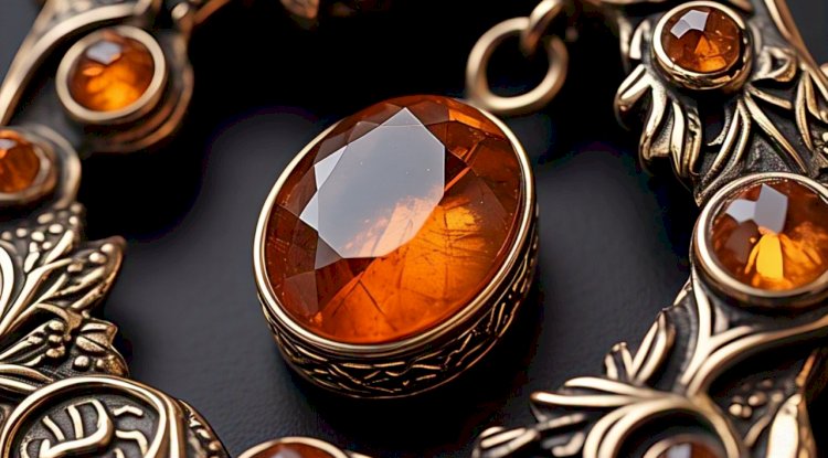 Orange Kyanite Jewelry With Artistic Fashion