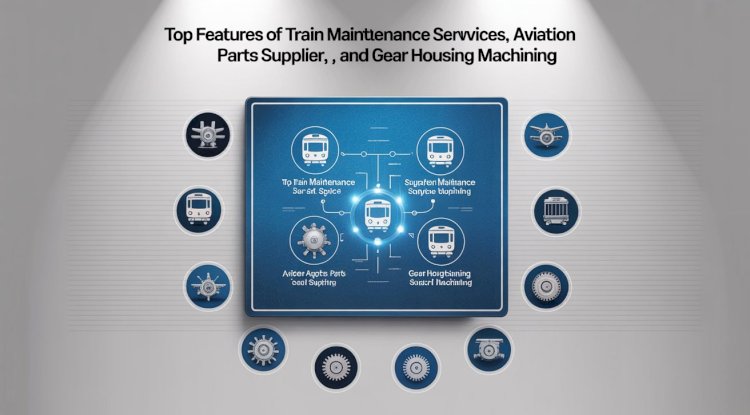 Top Features of Train Maintenance Services, Aviation Parts Supplier, and Gear Housing Machining