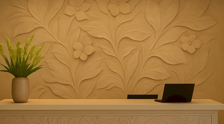 Creative Stone Carving Designs to Enhance Resort Reception Backdrops
