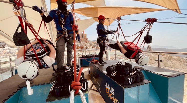 A perfect one day Camping & Hiking to the High altitude of Hajar Mountains & Jebel Jais Zipline