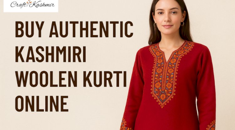 Buy Authentic Kashmiri Woolen Kurti Online 