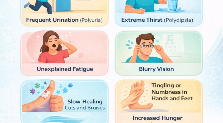What are the first warning signs of type 2 diabetes?