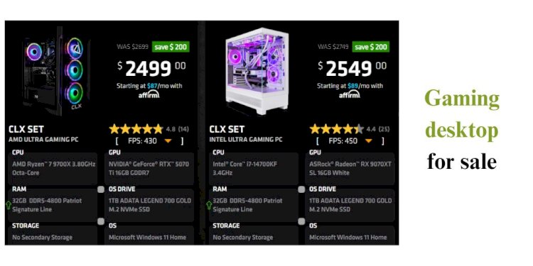 Looking for a Gaming Desktop for Sale? Read This First