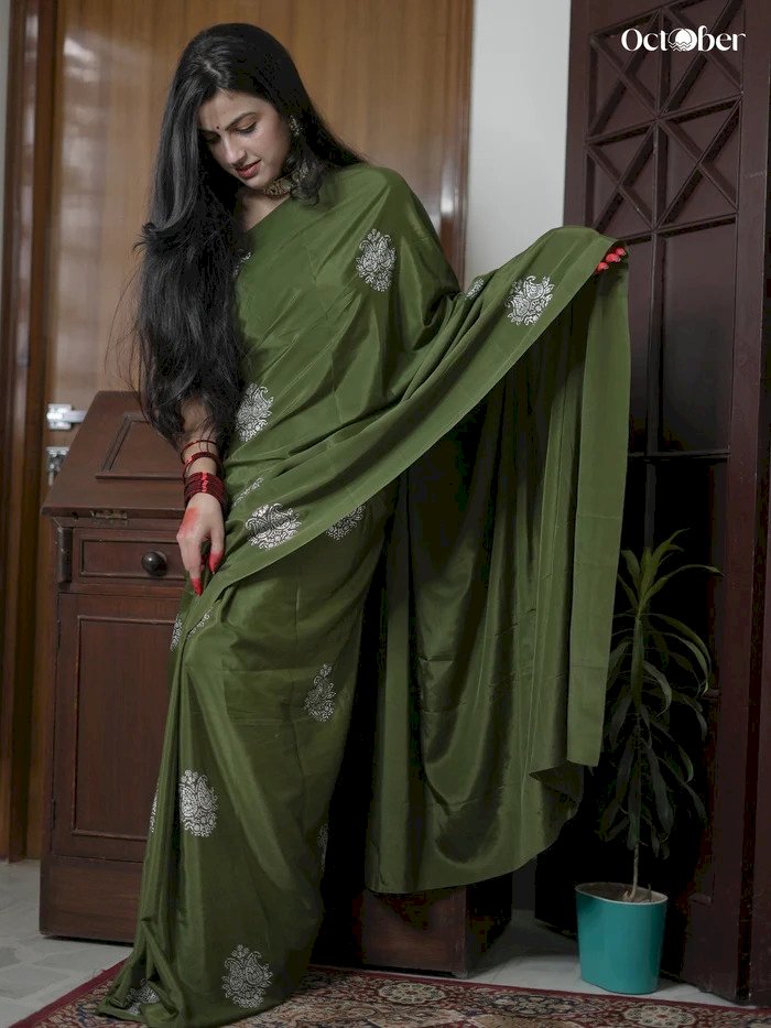 A Modern Twist to Tradition: Hand Embroidery Sarees at October Store