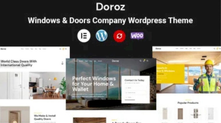 Free Windows Doors WordPress Theme to Grow Your Business Online