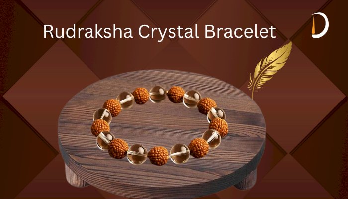 Rudraksha Crystal Bracelet For Energy, Peace, and Healing