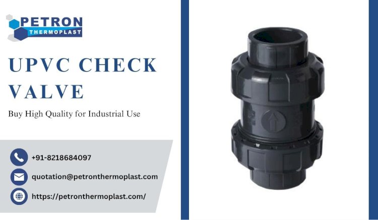Buy High Quality UPVC Check Valve for Industrial Use