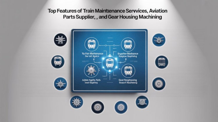 Top Features of Train Maintenance Services, Aviation Parts Supplier, and Gear Housing Machining