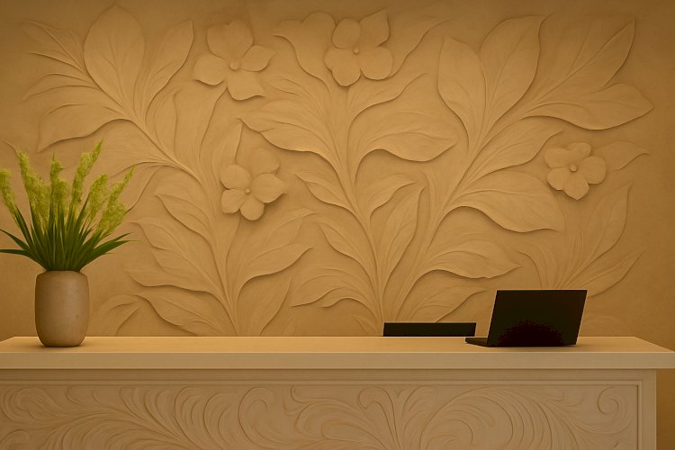 Creative Stone Carving Designs to Enhance Resort Reception Backdrops