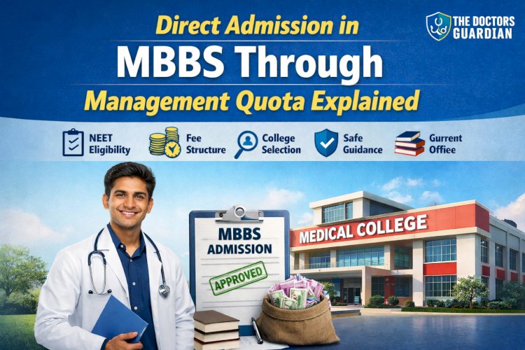 Direct Admission in MBBS Through Management Quota Explained